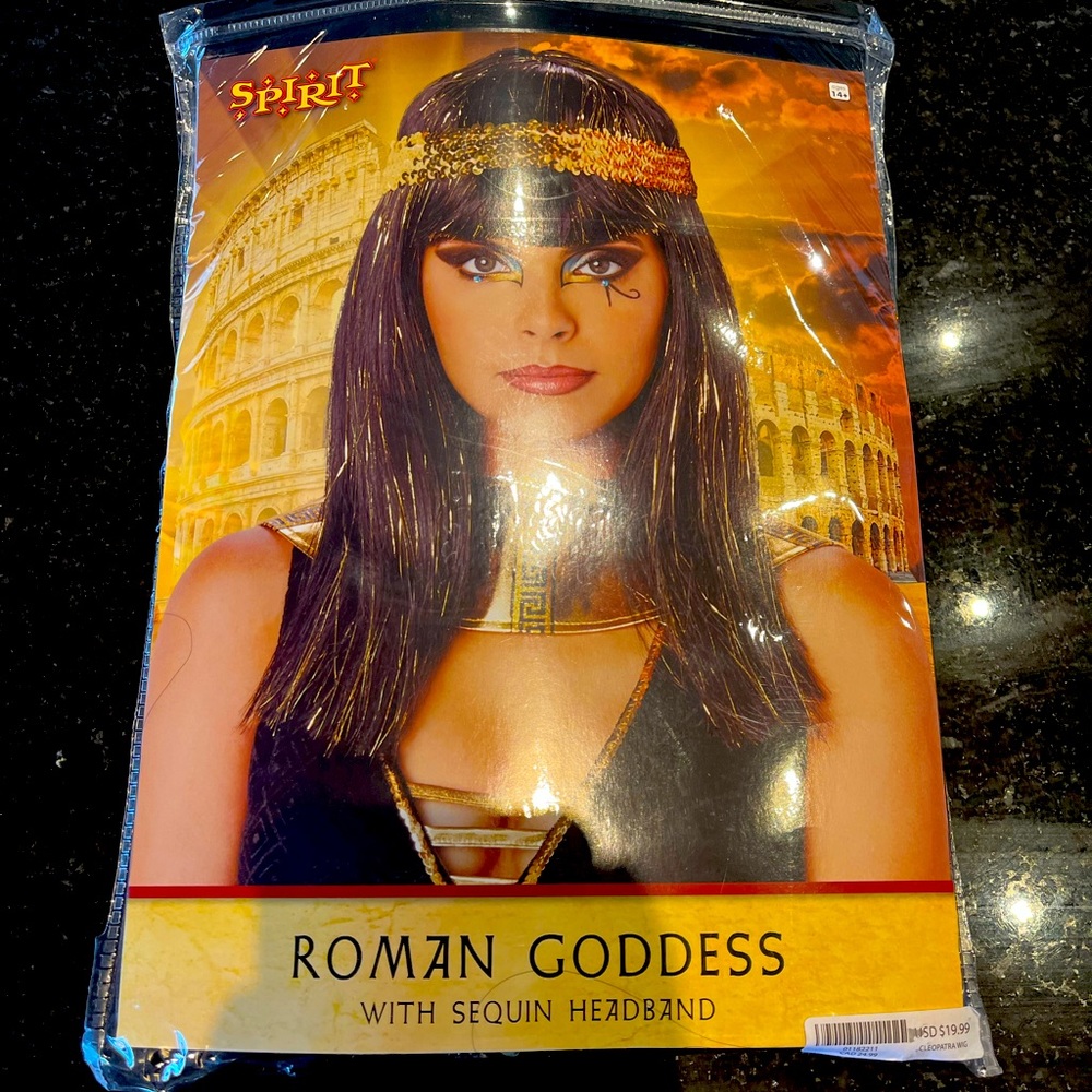 HALLOWEEN ROMAN GODDESS WITH SEQUIN HEADBAND